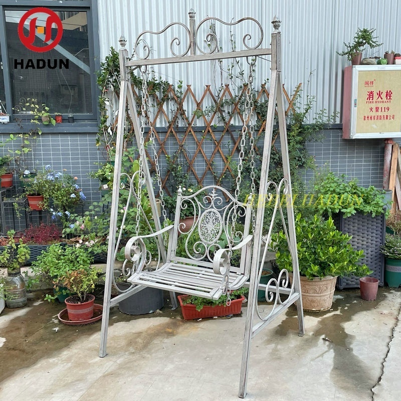 Outdoor Swing single Glider Indoor Children Cradle Chair Courtyard Adult Rocking Chair Luxury Iron Thickened Hanging Basket