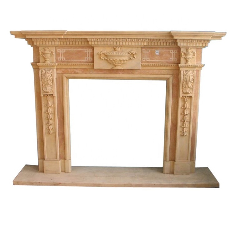 Antique stone Small marble surround fireplace molds