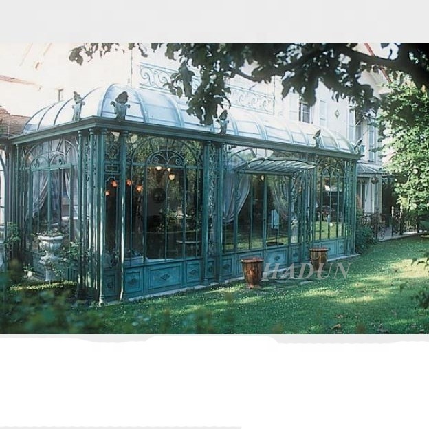 High Quality  used Garden forged iron greenhouses wrought iron gazebos for sale