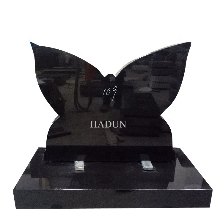 Beautiful granite butterfly headstones tombstone design