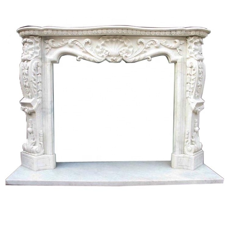 Antique stone Small marble surround fireplace molds