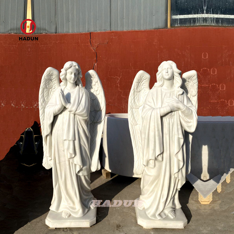 Best price Elegant marble Angel headstone and tombstones