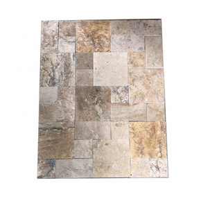 Spanish beige travertine honed surface outdoor stone floor tiles