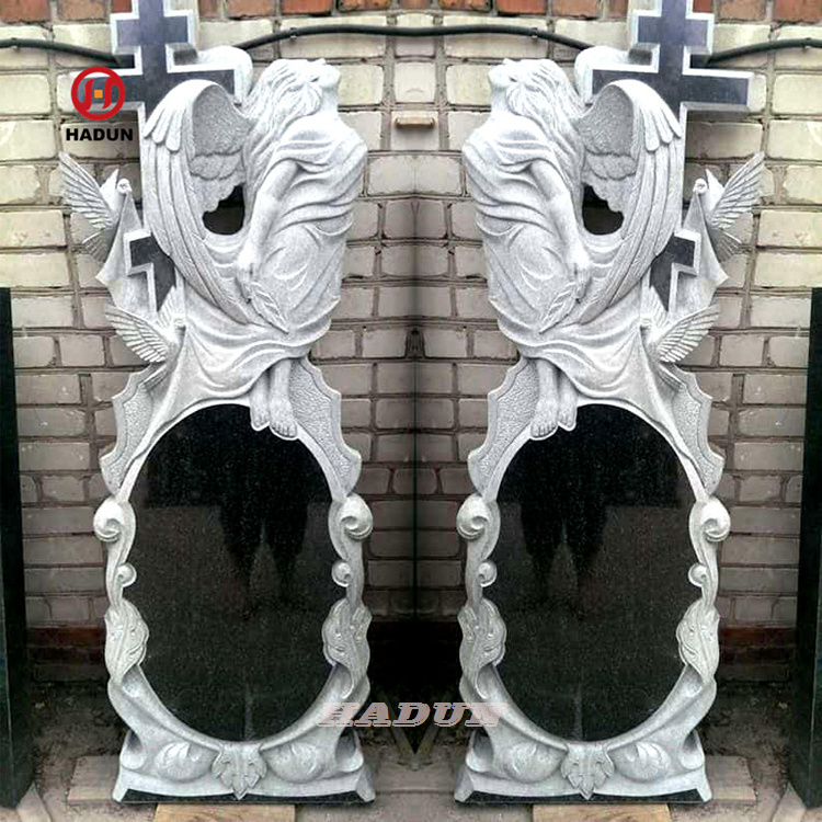 Best price Elegant marble Angel headstone and tombstones