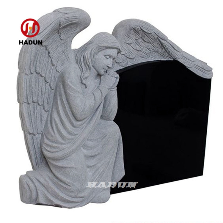 Angel Heart Headstone Monument Tombstone With Double Heart Monument