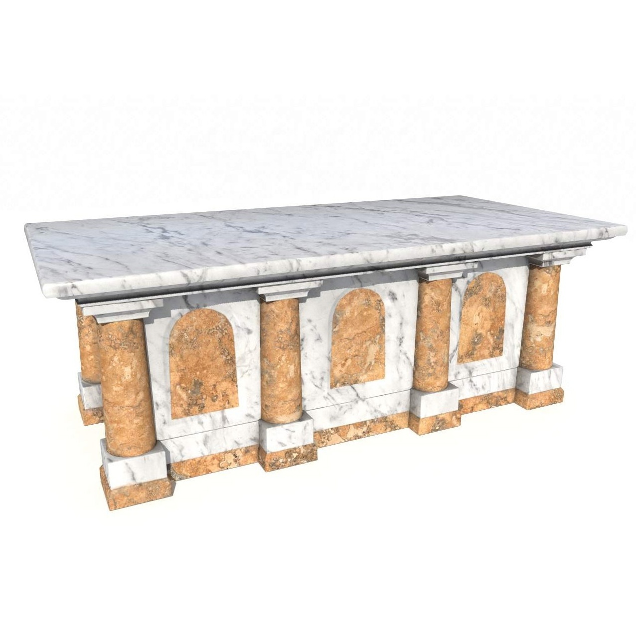 Church White Marble Stone Altar of Sacrifice Table