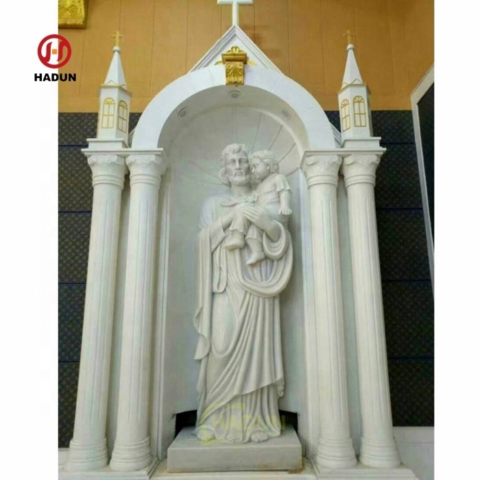 Jesus Sculpture Tombstone White Marble Headstone For Sale