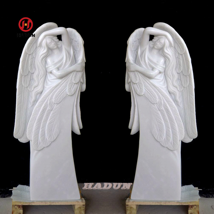 Best price Elegant marble Angel headstone and tombstones