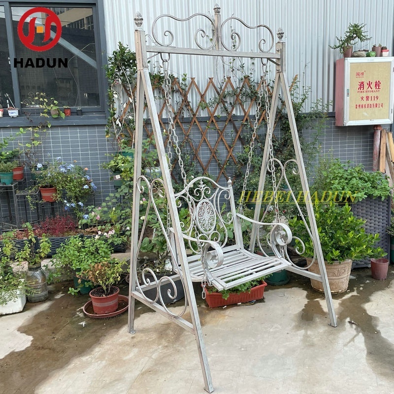 Outdoor Swing single Glider Indoor Children Cradle Chair Courtyard Adult Rocking Chair Luxury Iron Thickened Hanging Basket