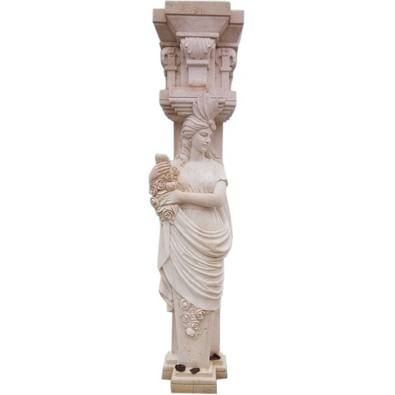 European Marble Statue stone pillar Column for building