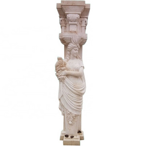 European Marble Statue stone pillar Column for building