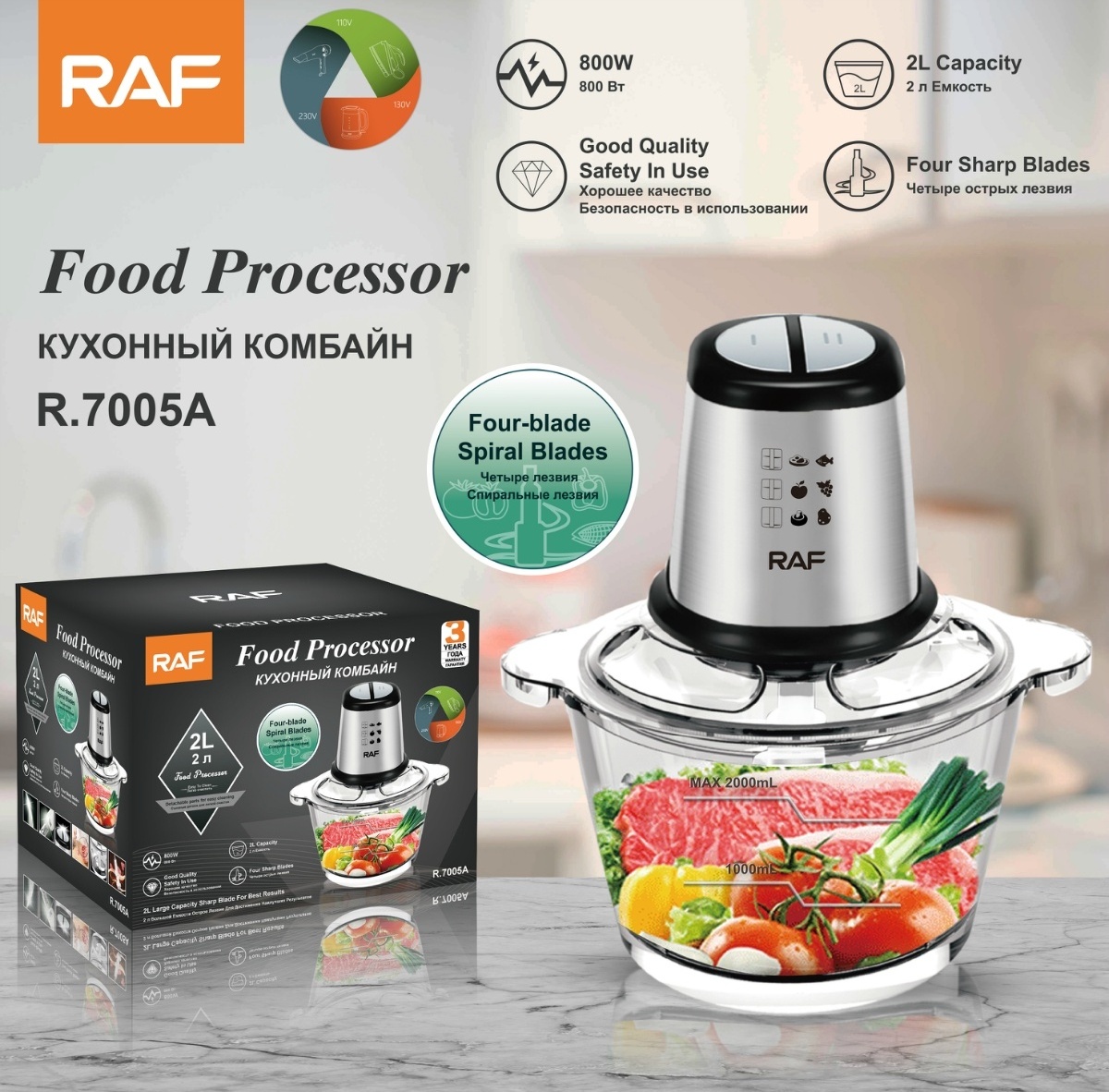 Well Priced Multi Hand Electric Spice Grinder Stainless Steel Baby Food Processor Meat Shredder Yam Pounder Food Chopper