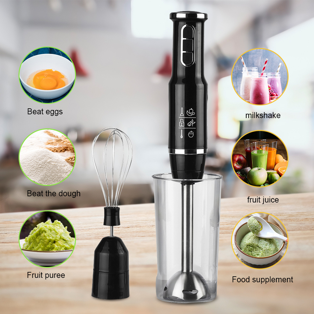 Personalized Multi Speed Food Processor Hadheld Mixer Set Hand Blender With Mixing Beaker,Whisk Attachment, Bpa-Free