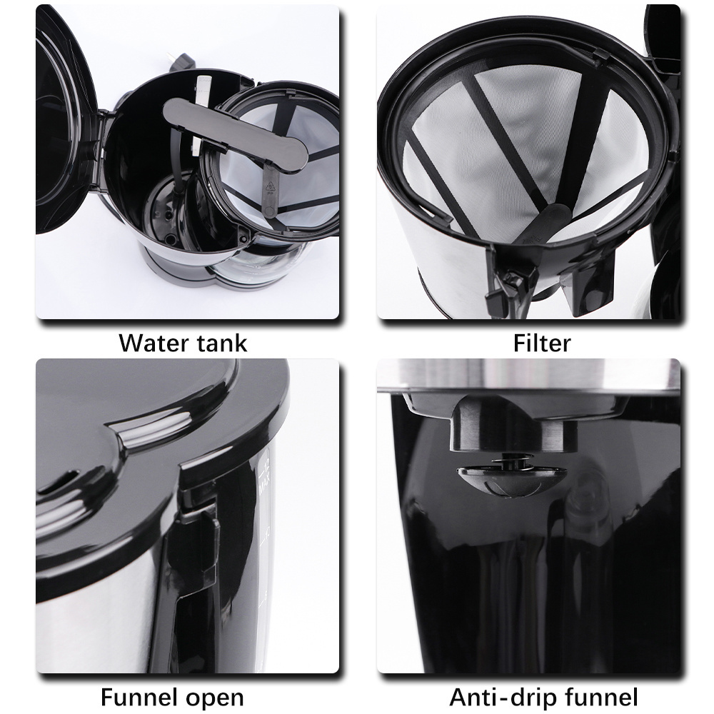 Restaurant Electric Automatic French Press Cold Brew Portable Espresso Drip Coffee Makers Machine For Home