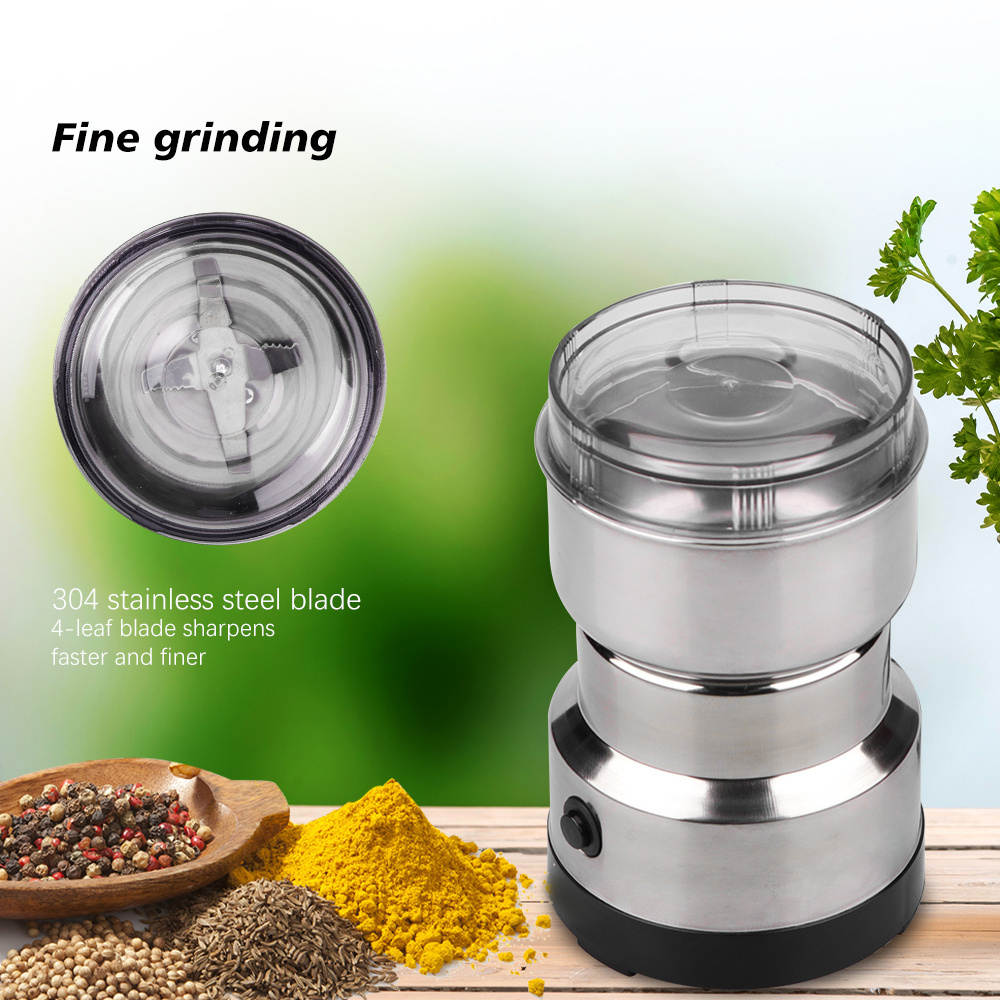 Mini Fresh Grain Dry And Wet Grinder Rice Bean Flour Spice Paste Grinding Machine Coffee Bean Grinder Electric For Home