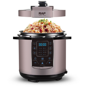 Stainless Steel 1000W 6L Capacity 24-hour Appointment Electric Pressure Cooker with 14 Function