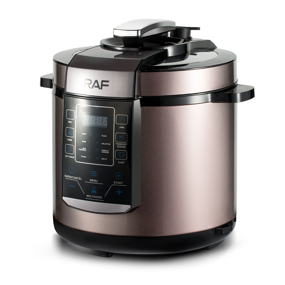 Stainless Steel 1000W 6L Capacity 24-hour Appointment Electric Pressure Cooker with 14 Function