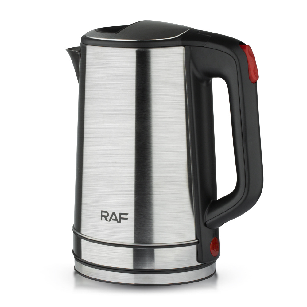 RAF Good Quality Water Boiling Tea Kettle Led Lamp 1800W 2.3L Stainless Steel Electric Kettle