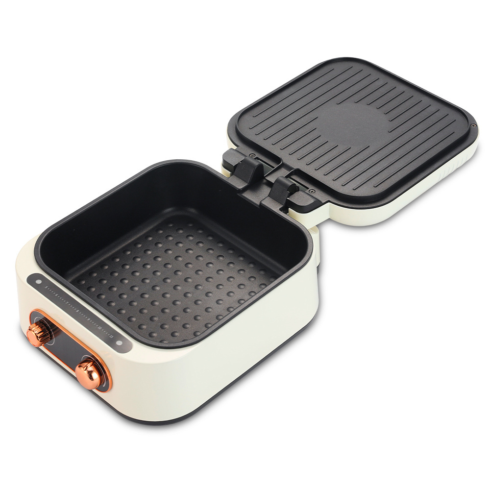 Portable 3 In 1 Barbecue Cooking Pot Bake Tray Multifunctional Frying Pan Electric Hot Pot