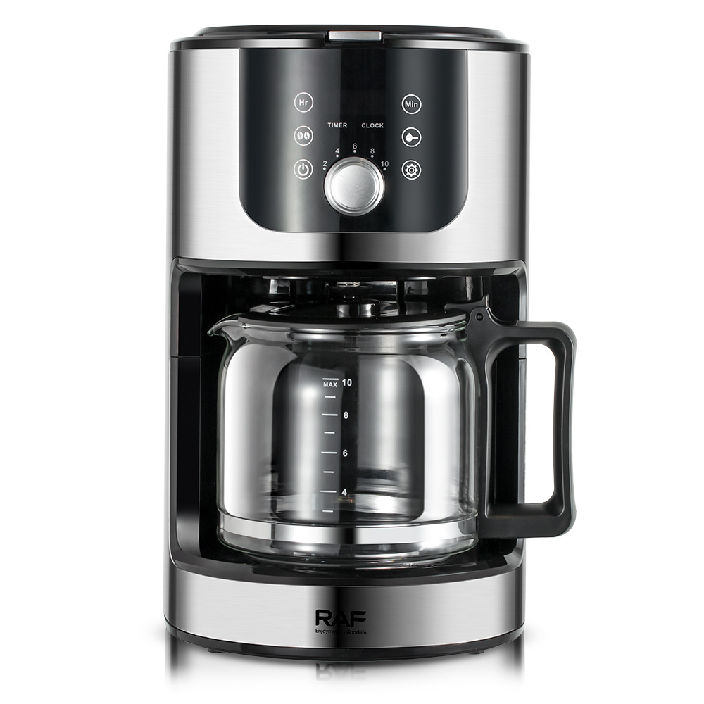 RAF New 1050W 1.2L Capacity 2 Ways to Brew Keep Warm Function Coffee Maker with Grinder