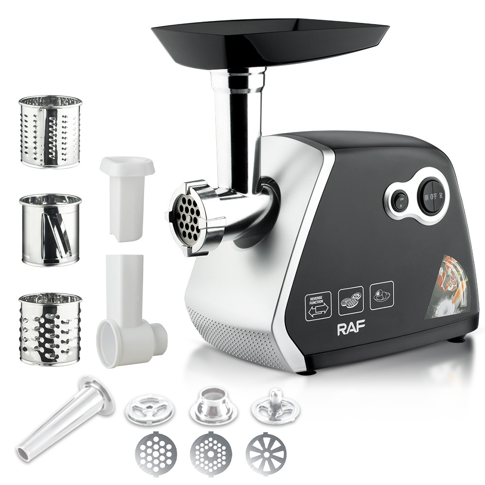 RAF Multifunctional Stainless Steel Food Processor 350W Large Capacity Meat Grinder