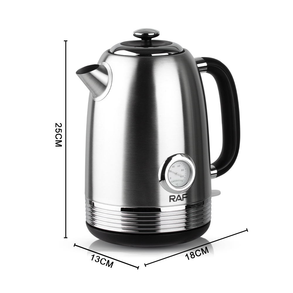 High Quality Stainless Steel Hot Boiling Water Tea Maker 2L Electric Kettle With Water Level Scale