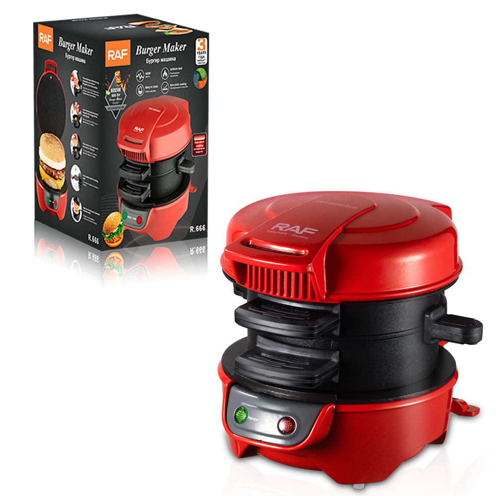 Multi Non-stick Small Electric Hamburger Grill Dual Breakfast Sandwich Maker Electric Grill Toaster Burger Maker