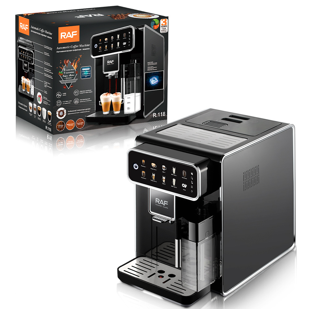 Commercial Full Automatic Smart Coffee Makers Espresso Cappuccino Latte Coffee Machine With Milk Tank