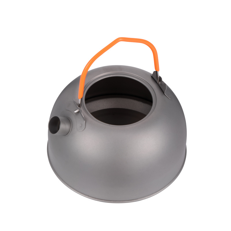 Outdoor portable titanium kettle can make tea travel hot water bottle