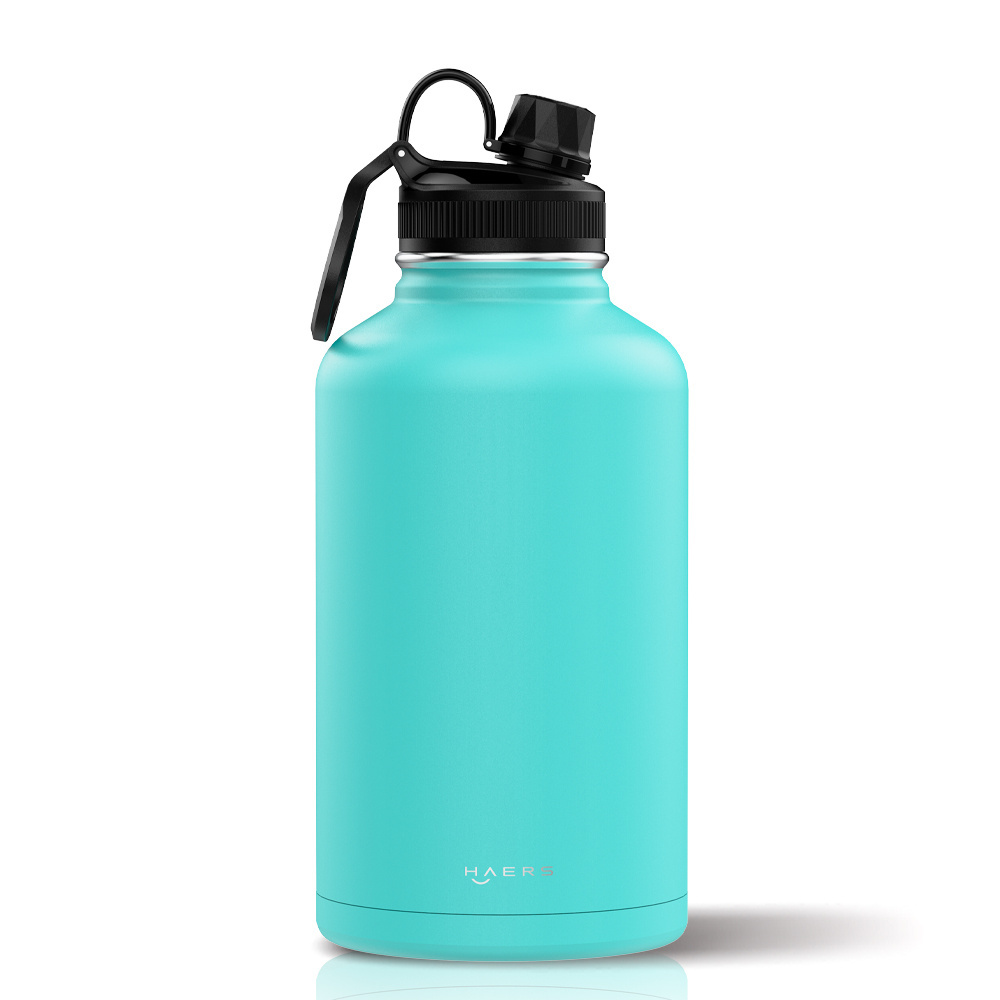 Custom Logo Double Wall Insulated Wide Mouth Sports Water Bottle 24oz 32oz 40oz Stainless Steel Water Bottle with Lids