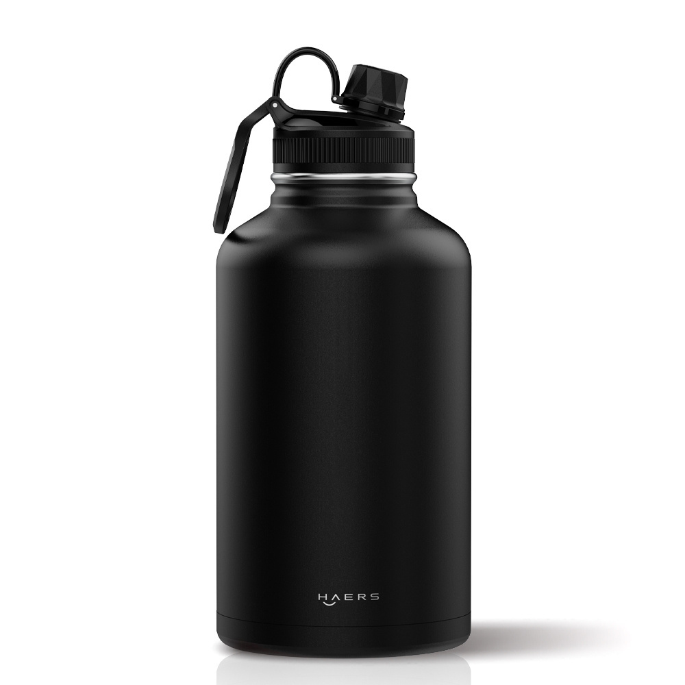 Custom Logo Double Wall Insulated Wide Mouth Sports Water Bottle 24oz 32oz 40oz Stainless Steel Water Bottle with Lids