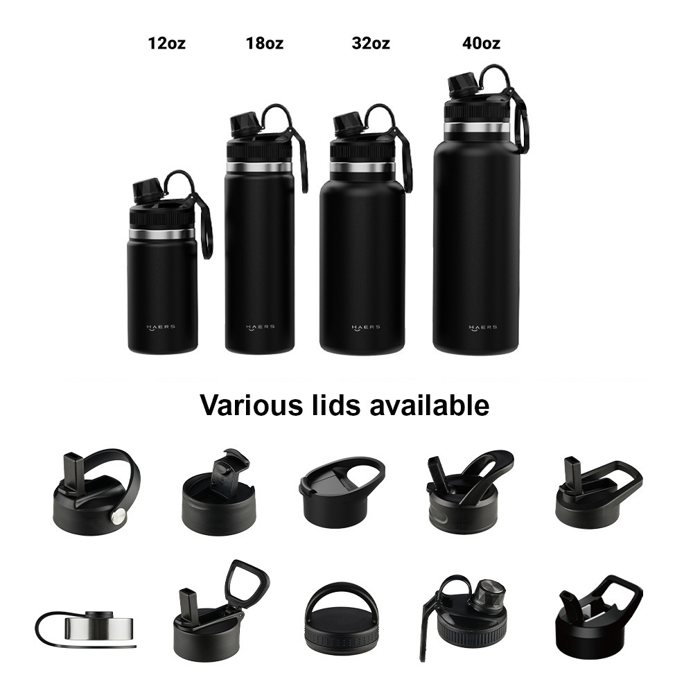 Manufactured 32oz 40oz Gym Drink Sport Insulated Double Wall Wide Mouth Stainless Steel Vacuum Flask Water Bottle