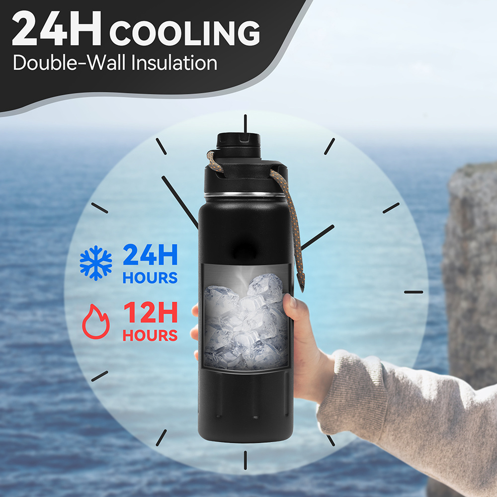 Double-Layer Stainless Steel Outdoor Sports Kettle 500ml-710ml Insulated Cold Water Cup Students Custom Logo Water Bottle