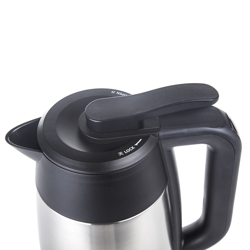 HAERS Custom Logo cordless electric thermos kettle 304 Stainless Steel Vacuum bottle thermo Kettle