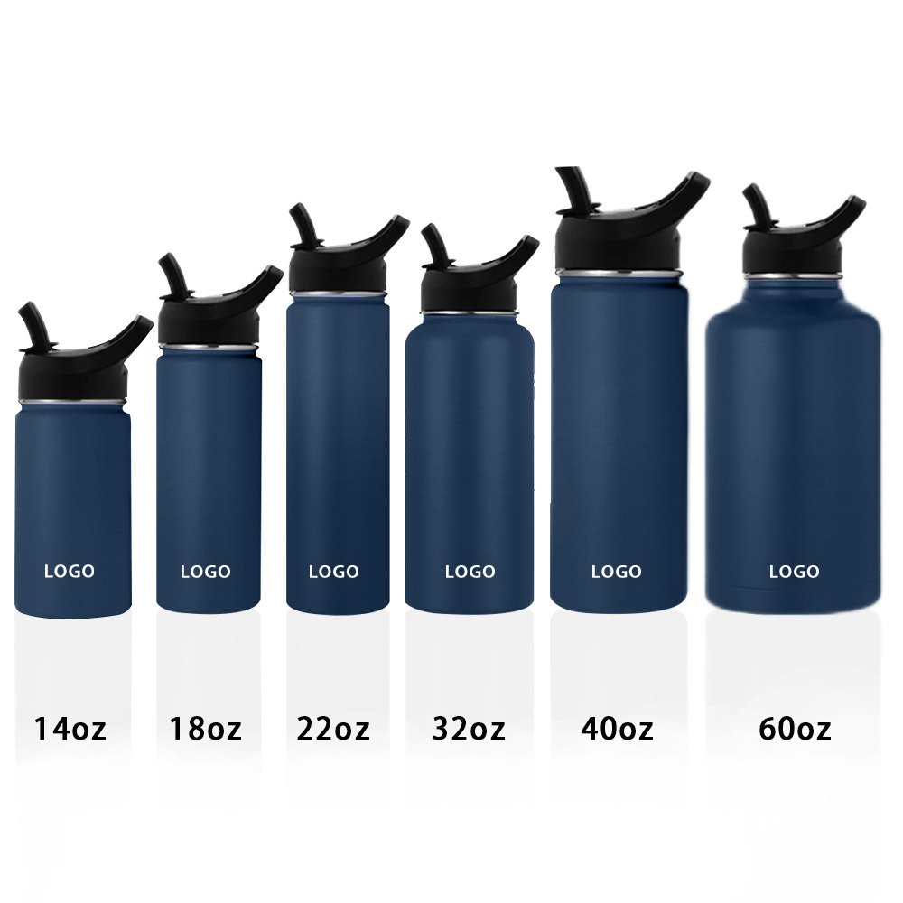 Factory Customized  Vacuum Insulated Thermal Drink Bottle Double Wall Stainless Steel Water Bottle