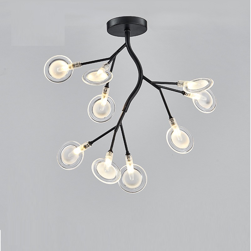 Modern Firefly LED Ceiling Chandelier Light Stylish Tree Branch Lamp Decorative Firefly Ceiling Pendant Lighting Hanging