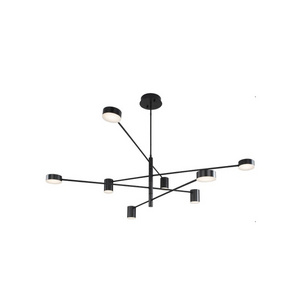 Modern Black / Gold / White  Led Ceiling Suspended Chandelier Light For Hall Kitchen Living Room Loft Bedroom