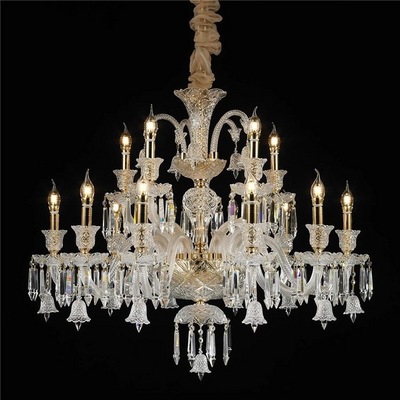 K9 Crystal Chandelier Luxury murano glass chandelier Lighting Fixture LED Glass Metal Living Room Modern 90 20 Contemporary