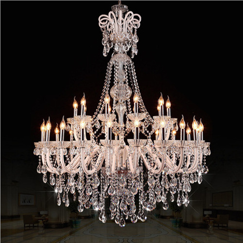 Candle Chandelier for Weddings Decorations Modern Ceiling Luxury Home Lighting K9 Crystal LED E14/E12 Chandelier Gua