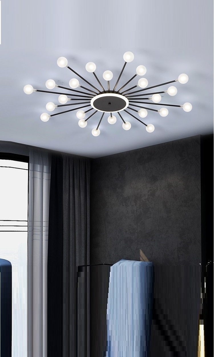 LED Ceiling Lights Ceiling Chandelier Modern G4 Lamp Lighting Glass Iron Easy Replace The Bulbs for Living Room Bedroom Home