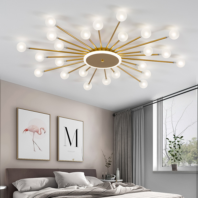 LED Ceiling Lights Ceiling Chandelier Modern G4 Lamp Lighting Glass Iron Easy Replace The Bulbs for Living Room Bedroom Home