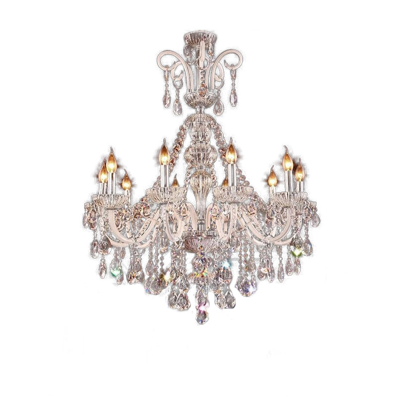 Candle Chandelier for Weddings Decorations Modern Ceiling Luxury Home Lighting K9 Crystal LED E14/E12 Chandelier Gua