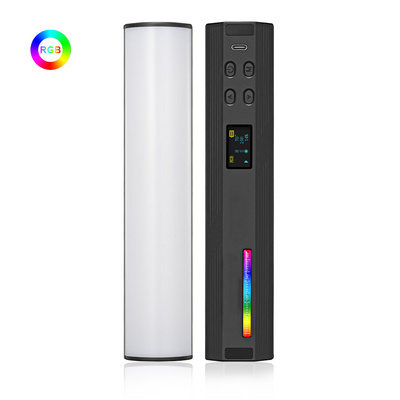 HAFOKO W200 RGB Rechargeable Handheld Led Video Wand Stick Portable Photography Lighting With Magnetic Design 360 Full Color