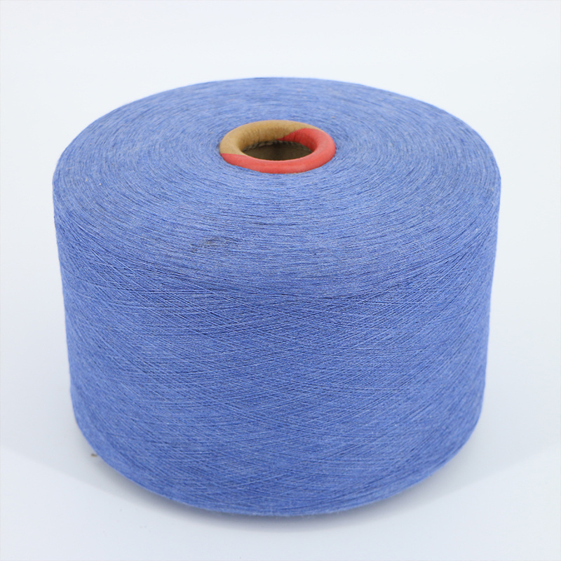 Whole sale recycled knitting cotton knit fabrics yarn weaving regenerated polyester cotton yarn for machine knitting