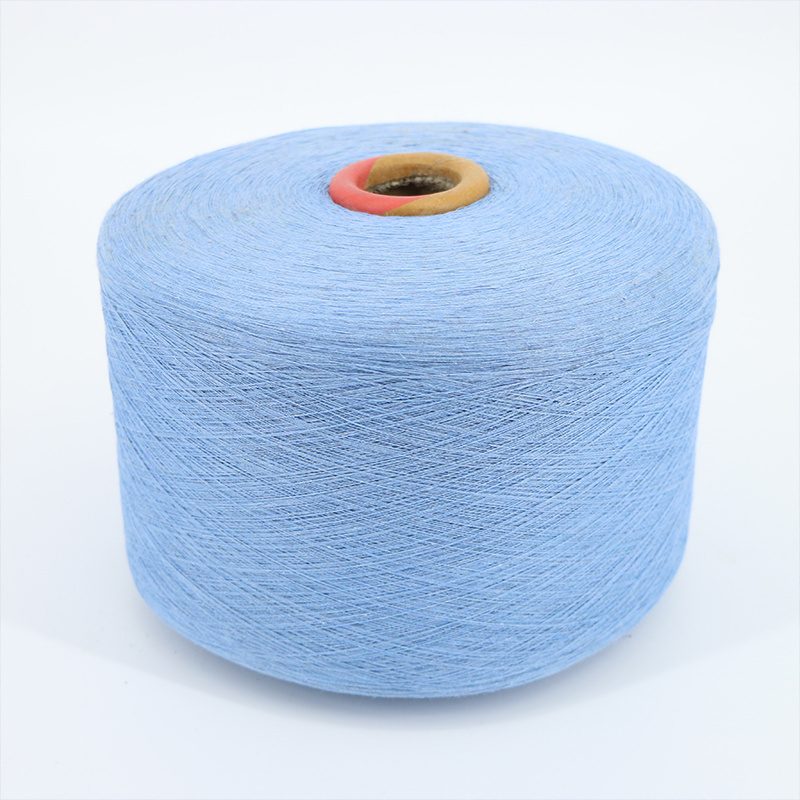 Whole sale recycled knitting cotton knit fabrics yarn weaving regenerated polyester cotton yarn for machine knitting