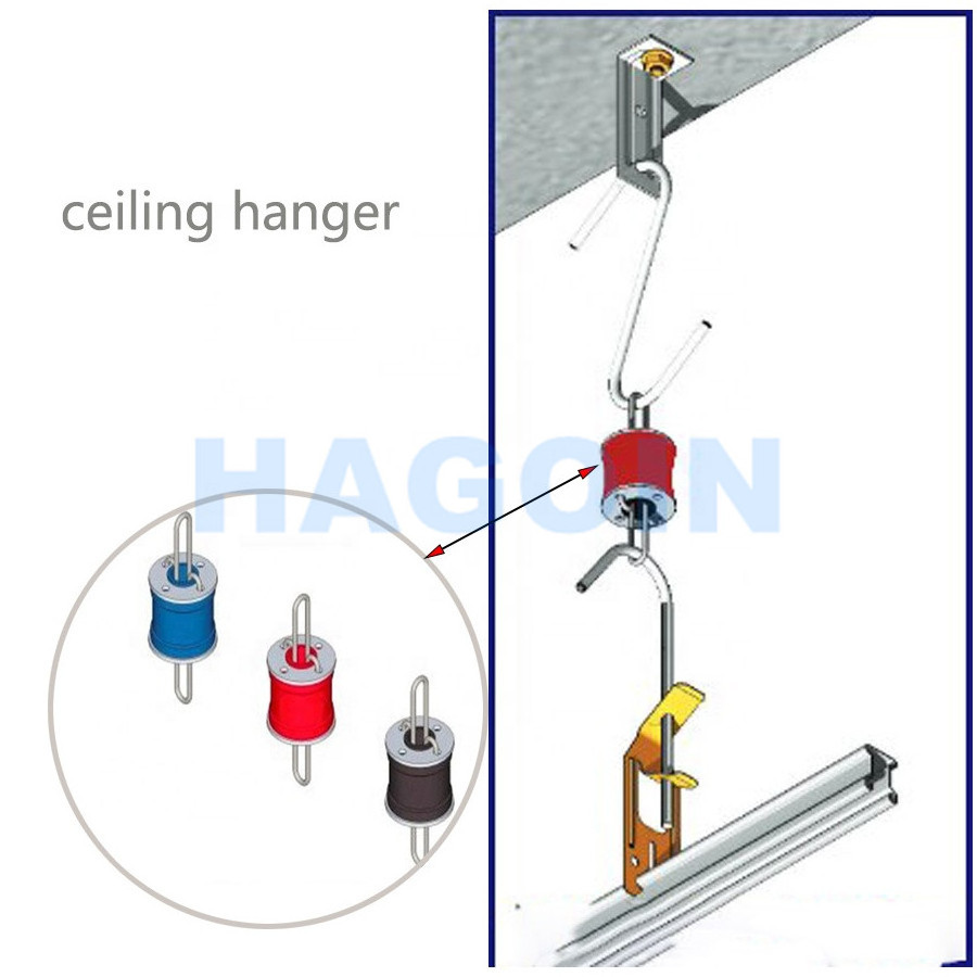 Resilient Sound Isolation Acoustic Hangers Clips, Drop Isolation Ceiling Spring Hanger