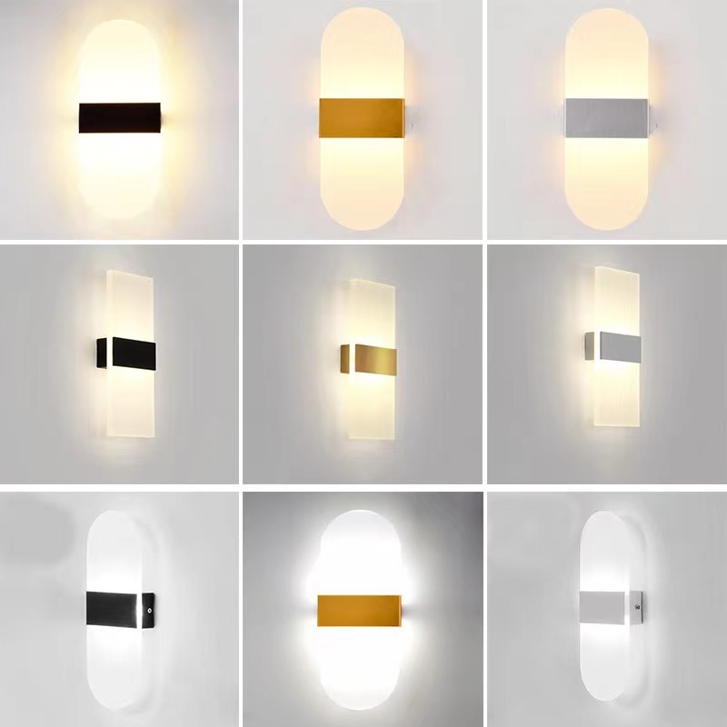 Modern LED Wall Lamp Indoor Light Fixture Sconces Stair 6W hotel Balcony Bedroom Bedside Living Room Home Hallway Decor Lighting