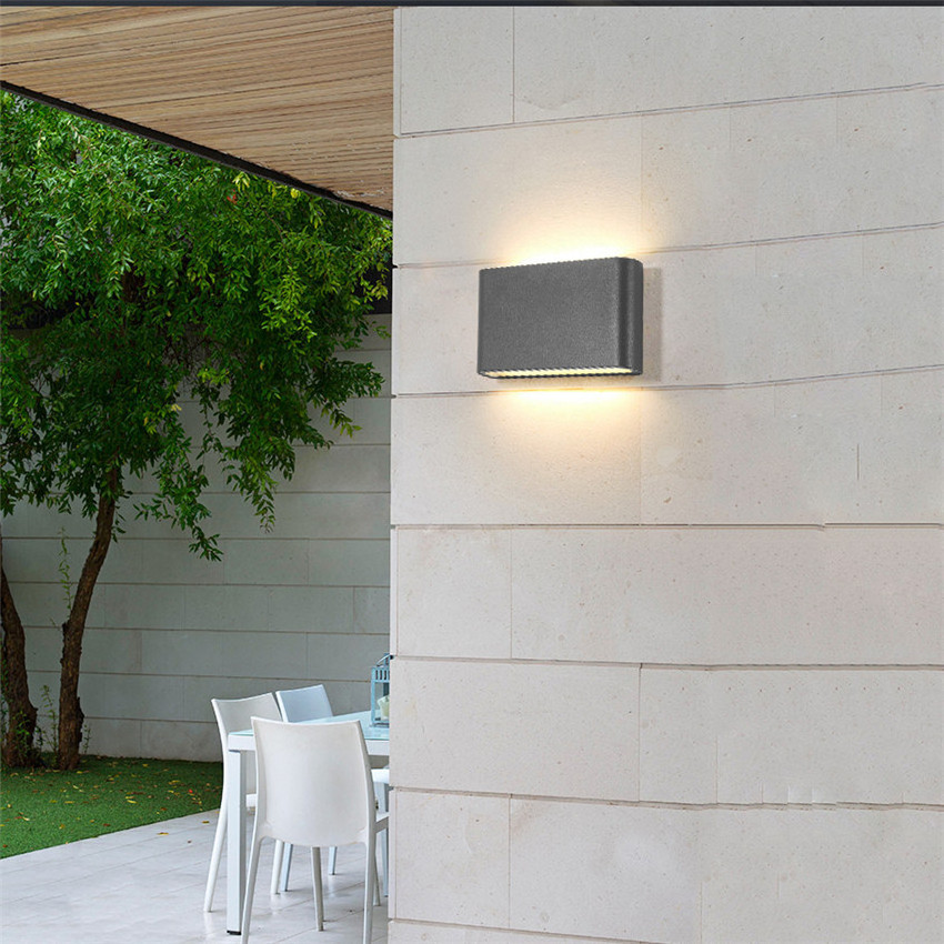 12W 18W Thin square waterproof wall lamp Modern LED light  decorative indoor outdoor  night light