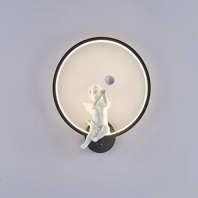 New arrival modern led  sconce fancy wall light art ring light wall mount for hotel lights indoor