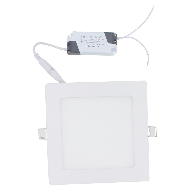 Ultra Thin Led Panel Downlight real full watt 3W 4W 6W 9W 12W 15W 18W 24W Round/Square LED Ceiling Recessed Light